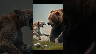 Grizzly vs Lion Epic Forest Showdown [upl. by Annasoh138]