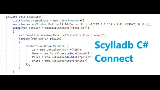 Connect to ScyllaDB NoSQL Database from C windows application  Install ScyallDB using Docker [upl. by Garrett214]