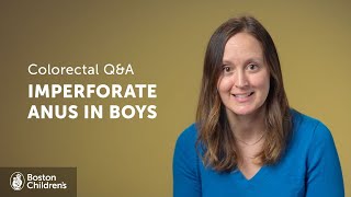 What is imperforate anus in boys  Boston Childrens Hospital [upl. by Sarilda445]