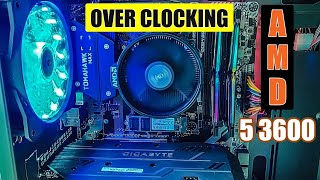 Ryzen 5 3600 over clocking with stock cooler I Hindi [upl. by Ahsened]