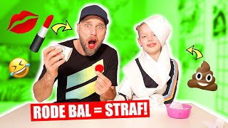 DE STRAF ROULETTE CHALLENGE Rode Bal Bepaalt Onze Straf ♥DeZoeteZusjes♥ [upl. by Lardner266]