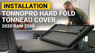 How to Install TonnoPro Hard Fold Tonneau Cover on a 2020 Ram 2500 [upl. by Mowbray825]