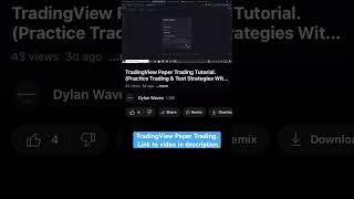 How To Paper Trade On TradingView [upl. by Ji743]