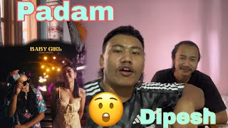 Reaction video Baby girl 😱 padam dipesh and wada no 6 team ❤️ [upl. by Pentha]