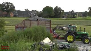 Wagon Silage with John Deere Classics [upl. by Nevil]