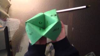 How to use a paper fortune teller [upl. by Eendys1]