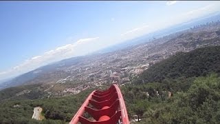 ⁶⁰fps Muntanya Russa Tibidabo roller coaster POV OnRide [upl. by Alvis]