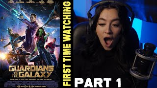 GUARDIANS OF THE GALAXY  MCU  FIRST TIME WATCHING  MOVIE REACTION PART 1 [upl. by Gery267]