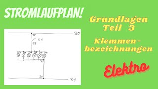 Stromlaufplan GRUNDLAGEN Teil 3 Klemmenbezeichnungen [upl. by Oir298]