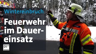 Wintereinbruch in Bayern quotSchnee und Glätte bleibenquot  BR24 [upl. by Damarra]