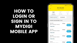 How to Login or Sign In to MyDigi Mobile App Account l CelcomDigi [upl. by Enirehs44]