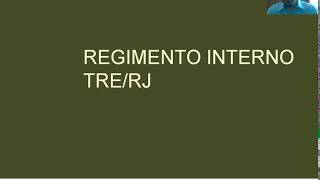 Regimento Interno TRERJ  Questões Organização do Tribunal [upl. by Rodie31]