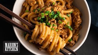 Quick Chicken and Peanut Udon  Marions Kitchen [upl. by Limber]