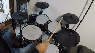 KYRIE  Mr Mister  drum cover [upl. by Nabe596]