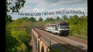 Les BB 67200400 SNCF et lINFRA [upl. by Nigam]