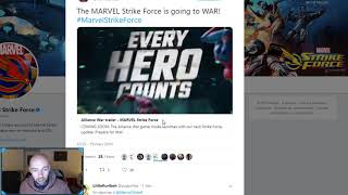 DECOUVERTE EN LIVE DU TRAILER DES GUERRES DALLY   Marvel Strike Force FR [upl. by Ikcir]