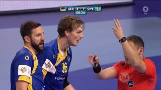 2016 Handball Euro 2016 Germany vs Sweden Group C [upl. by Eetsud]