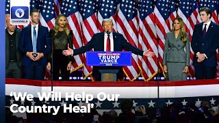 ‘We Will Help Our Country Heal’ Trump Gives Victory Speech After Winning US Election [upl. by Sothena]