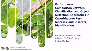 學生英文報告 – 2024 ISMAB – Performance Comparison in Cucurbitaceae Pest Dseased and Disorder [upl. by Trilly]