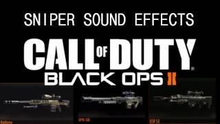 Black Ops 2 SNIPER Sound Effects With Downloads [upl. by Llerdnod]