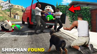 GTA 5  Franklin Found Kidnapped Shinchan  Pinchan amp Chop In GTA 5 [upl. by Ellenej412]