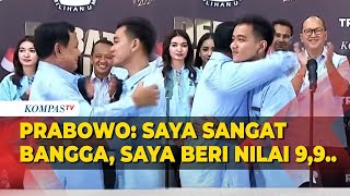 FULL Pernyataan Prabowo Gibran Usai Debat Cawapres Bangga Saya Kasih Nilai 99 [upl. by Annoeik]