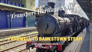 Steam Locomotive 3265  Farewell Bankstown Steam  Part 2  September 2024 [upl. by Snodgrass]