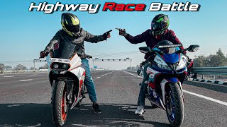 Ktm Rc200 Vs Yamaha R15 v3 Drag Race [upl. by Cirnek]