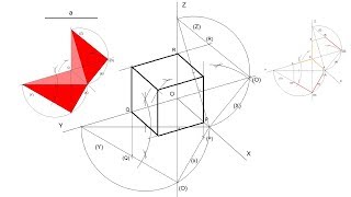 Coeficiente de reducción en perspectiva axonométrica trimétrica [upl. by Aicenaj]