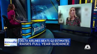 Delta stock still has a lot of upside says TDs Helane Becker [upl. by Anirres]