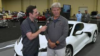 2019 LAS VEGAS AUCTION Chevrolets Sean Finegan and the 2020 Corvette Stingray [upl. by Horst]