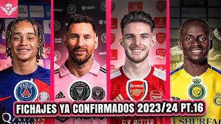 TRASPASOS YA Confirmados Mercado de FICHAJES de Verano 202324 PT16 [upl. by Akeme]