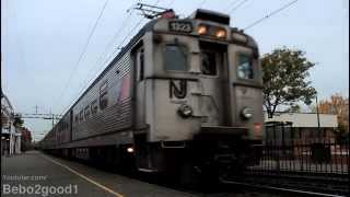 NJ Transit A few Morris amp Essex Trains in Millburn NJ RR [upl. by Eizdnil]