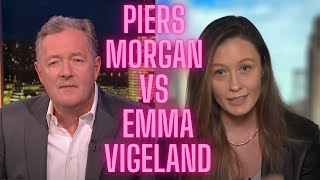 HEATED DEBATE Piers Morgan VS Emma Vigeland [upl. by Ainigriv]