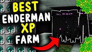 BEST Enderman XP Farm In Minecraft Bedrock 121 [upl. by Ahtrim425]