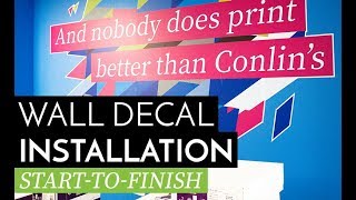 Conlins Print Signage Installation StarttoFinish [upl. by Arutnev384]