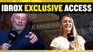 IBROX EXCLUSIVE Ally McCoist takes Laura Woods for Rangers stadium tour [upl. by Mclaurin]