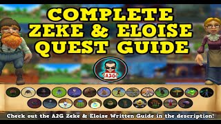 Wizard101  COMPLETE ZEKE amp ELOISE QUEST GUIDE [upl. by Eikcir]