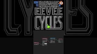 How to edgeware in blender eevee cycles materials tutorial [upl. by Mendelsohn]