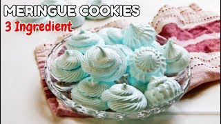 3 Ingredient Meringue Cookies [upl. by Luckin513]