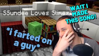 SSundee reacts to himself singing his song [upl. by Ener]