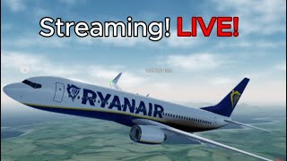 RBLX Airlines  Getting on a Ryanair Flight  LIVE 🔴 [upl. by Kcirneh595]