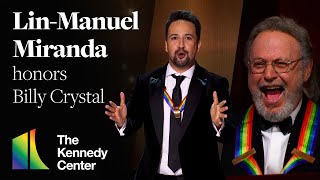 LinManuel Miranda honors Billy Crystal  46th Kennedy Center Honors [upl. by Nialb]