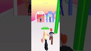 Money Run 💰👩🏼‍🦱👠 Hyper Casual Game shorts gaming games [upl. by Mayyahk63]