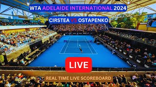 Sorana Cirstea Vs Jeļena Ostapenko LIVE Score UPDATE Today 2024 WTA Adelaide Womens Tennis [upl. by Netsrek655]