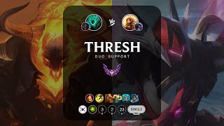 Thresh Support vs Leona  KR Master Patch 1324 [upl. by Talyah]