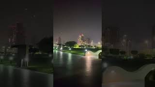 Corniche of Abu Dhabi United Arab Emirates UAE  Night View [upl. by Hamel727]