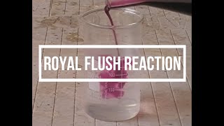 Reaction of Potassium Permanganate and Hydrogen Peroxide [upl. by Ikiv]