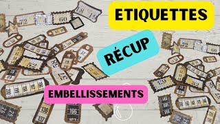 Comment réaliser des étiquettes originales ou embellissements sans tampons avec de la récup [upl. by Calvo]