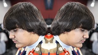 COMBOVER TRANSFORMATION HAIRCUT MID FADE  HARD PART [upl. by Cinelli]